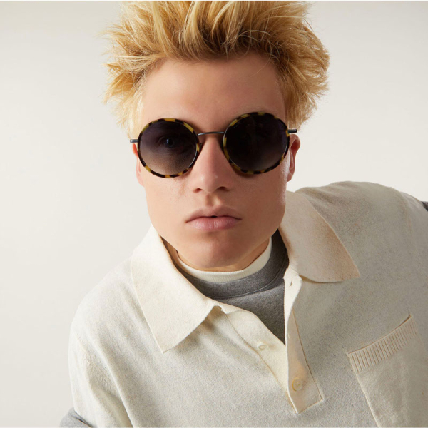 Komono Sonnenbrille Ida Cavee Nightrider, schildpatt Optik, blau getönte Gläser, style